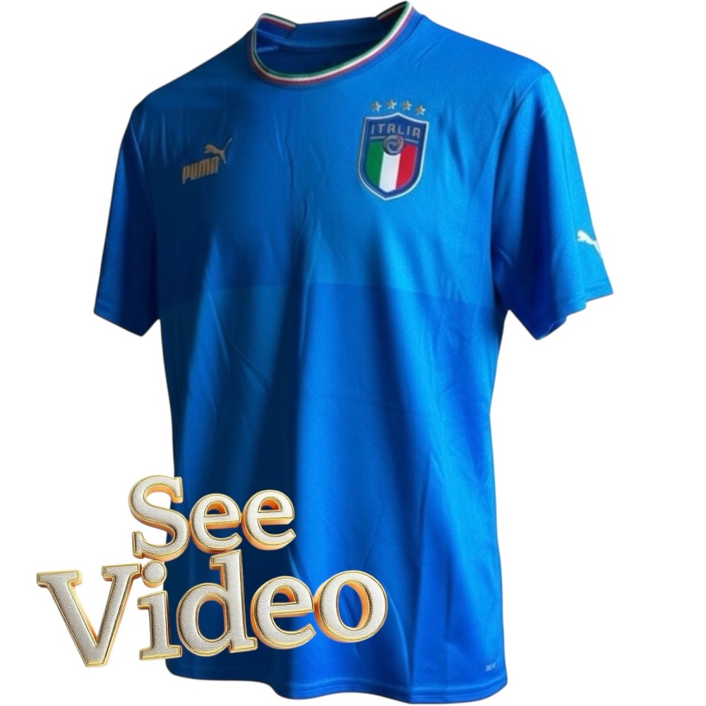 NWT ITALIA PUMA Home Short Sleeve SoccerJersey